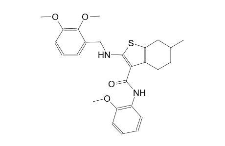 benzo[b]thiophene-3-carboxamide, 2-[[(2,3-dimethoxyphenyl)methyl]amino]-4,5,6,7-tetrahydro-N-(2-methoxyphenyl)-6-methyl-