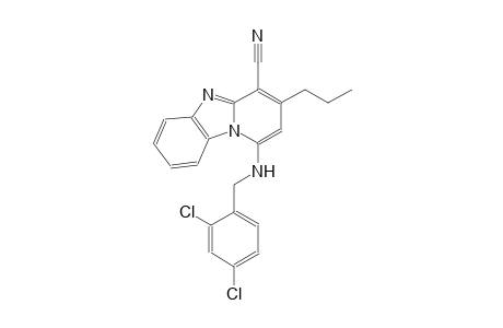 1-[(2,4-dichlorobenzyl)amino]-3-propylpyrido[1,2-a]benzimidazole-4-carbonitrile