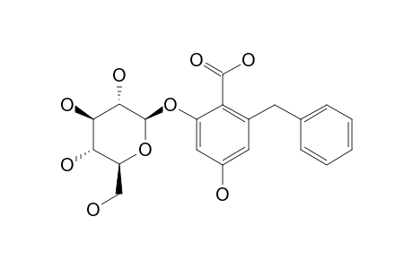 2-BENZYL-4,6-DIHYDROXY-BENZOIC-ACID-BETA-D-GLUCOPYRANOSIDE
