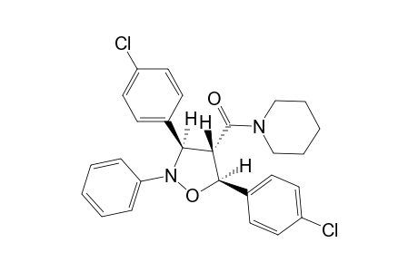 3RS-(3R*,4S*,5R*)-2-PHENYL-3-(4-CHLOROPHENYL)-5-(4-CHLOROPHENYL)-4-PIPERIDINYLOXOISOXAZOLIDINE