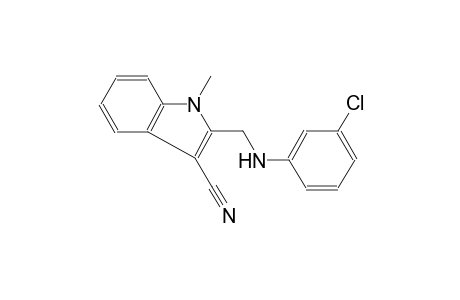 2-[(3-chloroanilino)methyl]-1-methyl-1H-indole-3-carbonitrile