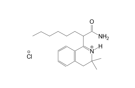 1-[1-(aminocarbonyl)heptyl]-3,3-dimethyl-3,4-dihydroisoquinolinium chloride