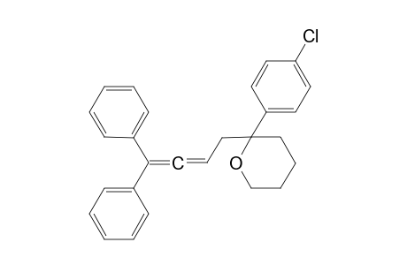 2-(4-Chlorophenyl)-2-(4,4-diphenylbuta-2,3-dienyl)-tetrahydro-2H-pyran