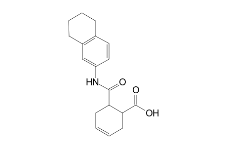 3-Cyclohexene-1-carboxylic acid, 6-[[(5,6,7,8-tetrahydro-2-naphthalenyl)amino]carbonyl]-