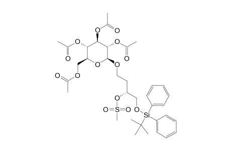 (3S)-4-TERT.-BUTYLDIPHENYLSILYLOXY-3-METHANESULFONYLOXYBUTYL-TETRA-O-ACETYL-BETA-D-GLUCOPYRANOSIDE