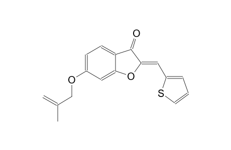 3(2H)-benzofuranone, 6-[(2-methyl-2-propenyl)oxy]-2-(2-thienylmethylene)-, (2Z)-