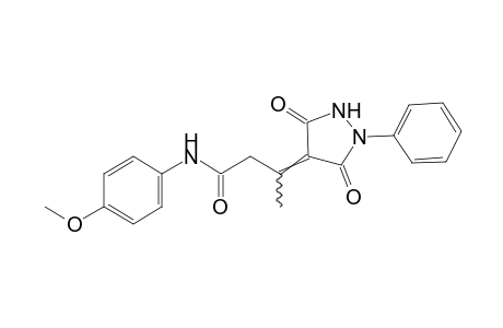 3,5-dioxo-beta-methyl-1-phenyl-deltafour,beta-pyrazolidinepropion-p-anisidide