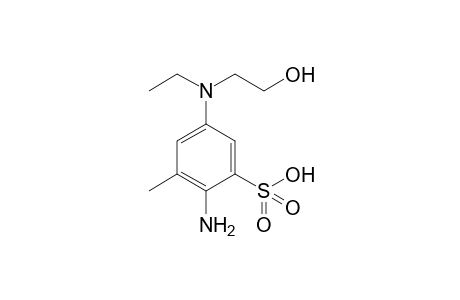 2-Amino-5-[ethyl(2-hydroxyethyl)amino]-3-methyl-benzenesulfonic acid