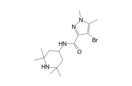 4-bromo-1,5-dimethyl-N-(2,2,6,6-tetramethyl-4-piperidinyl)-1H-pyrazole-3-carboxamide