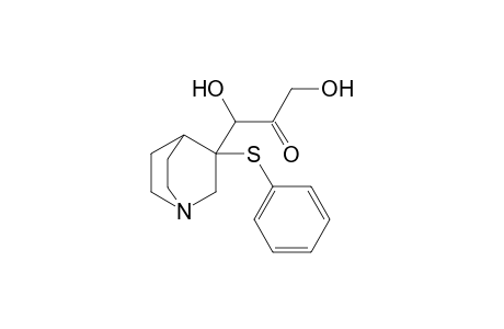 2-Oxo-3-(3'-phenylthio-1'-azabicyclo[2.2.2]octan-3'-yl)propane-1,3-diol