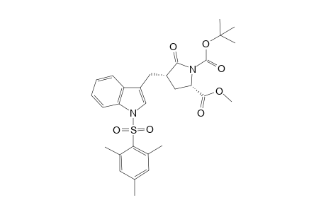 (2S,4S)-5-keto-4-[(1-mesitylsulfonylindol-3-yl)methyl]pyrrolidine-1,2-dicarboxylic acid O1-tert-butyl ester O2-methyl ester