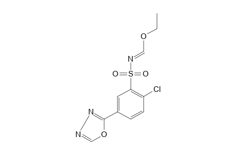 2-CHLORO-N-(ETHOXYMETHYLENE)-5-(1,3,4-OXADIAZOL-2-YL)BENZENESULFONAMIDE