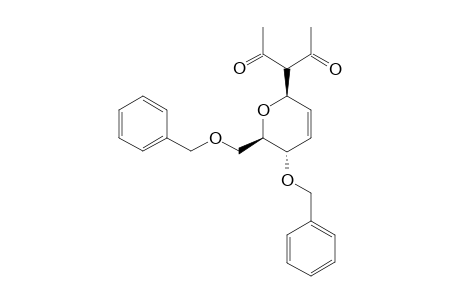 3-[(2R,5S,6R)-5-(benzyloxy)-6-(benzyloxymethyl)-5,6-dihydro-2H-pyran-2-yl]pentane-2,4-dione