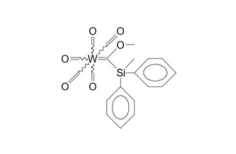 Pentacarbonyl-(methoxy-methyldiphenylsilyl-carbene) tungsten