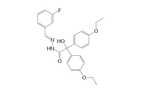 2,2-bis(4-ethoxyphenyl)-N'-[(E)-(3-fluorophenyl)methylidene]-2-hydroxyacetohydrazide