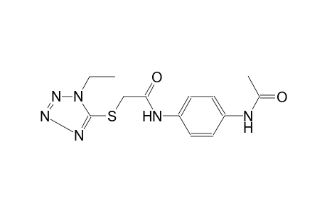 acetamide, N-[4-(acetylamino)phenyl]-2-[(1-ethyl-1H-tetrazol-5-yl)thio]-