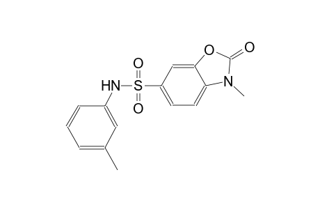 3-methyl-N-(3-methylphenyl)-2-oxo-2,3-dihydro-1,3-benzoxazole-6-sulfonamide