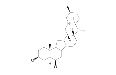 DELAVINE;(22S,25S)-5-ALPHA,17-BETA-CEVANINE-3-BETA,6-BETA-DIOL