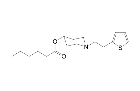 1-[2-(Thiophen-2-yl)ethyl]piperidin-4-yl hexanoate