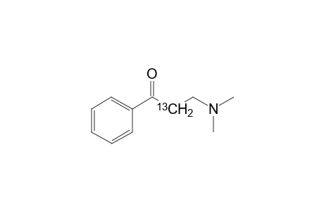 2-(13)C-3-N-dimethylamino-1-phenylpropan-1-one hydrochloride