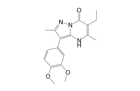 3-(3,4-dimethoxyphenyl)-6-ethyl-2,5-dimethylpyrazolo[1,5-a]pyrimidin-7(4H)-one