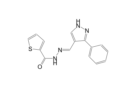 N'-[(E)-(3-phenyl-1H-pyrazol-4-yl)methylidene]-2-thiophenecarbohydrazide