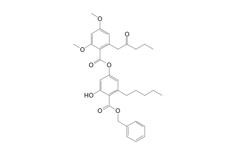 benzyl 4-[2',4'-dimethoxy-6'-(2''-oxopentyl)benzoyloxy]-2-hydroxy-6-pentylbenzoate