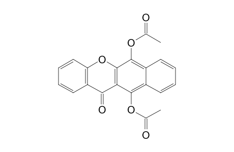 12H-Benzo[b]xanthen-12-one, 6,11-bis(acetyloxy)-