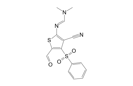 Methanimidamide, N'-[3-cyano-5-formyl-4-(phenylsulfonyl)-2-thienyl]-N,N-dimethyl-