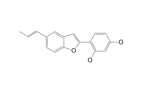 2-(2',4'-DIHYDROXYPHENYL)-5-(E)-PROPENYL-BENZOFURAN