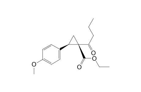 Ethyl (1R,2R)-1-butyryl- 2-(4-methoxyphenyl)cyclopropane-1-carboxylate