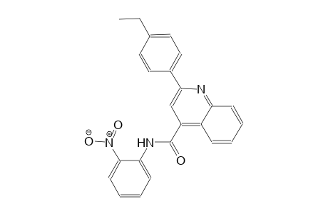 2-(4-ethylphenyl)-N-(2-nitrophenyl)-4-quinolinecarboxamide