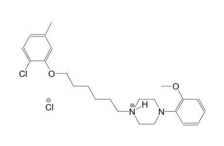 1-[6-(2-chloro-5-methylphenoxy)hexyl]-4-(2-methoxyphenyl)piperazin-1-ium chloride