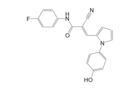 (2E)-2-cyano-N-(4-fluorophenyl)-3-[1-(4-hydroxyphenyl)-1H-pyrrol-2-yl]-2-propenamide