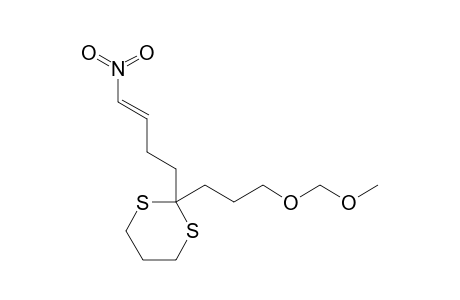 2-(3-(Methoxymethoxy)propyl)-2-(4-nitrobut-3-en-1-yl)-1,3-dithiane