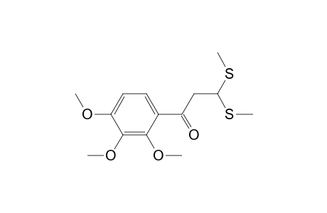 3,3-Bis(methylthio)-1-(2,3,4-trimethoxyphenyl)-1-propanone