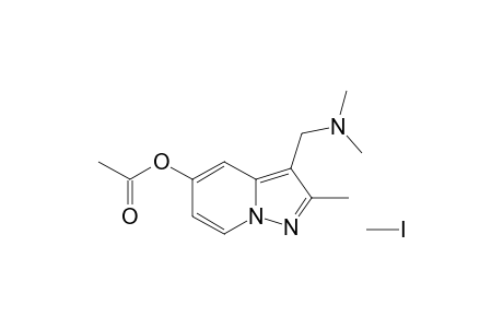 5-acetoxy-3-dimethylaminomethyl-2-methylpyrazolo[1,5-a]pyridine methiodide