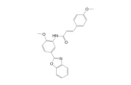 2-propenamide, N-[5-(2-benzoxazolyl)-2-methoxyphenyl]-3-(4-methoxyphenyl)-, (2E)-