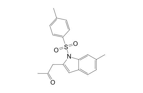 1-{6-Methyl-1-[(4-methylphenyl)sulfonyl]-1H-indol-2-yl}acetone