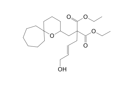 (E)-Diethyl2-(1-oxaspiro[5.6]dodecan-2-ylmethyl)-2-(4-hydroxybut-2-enyl)malonate