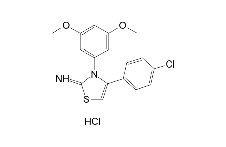 4-(p-chlorophenyl)-3-(3,5-dimethoxyphenyl)-2-imino-4-thiazoline, monohydrochloride