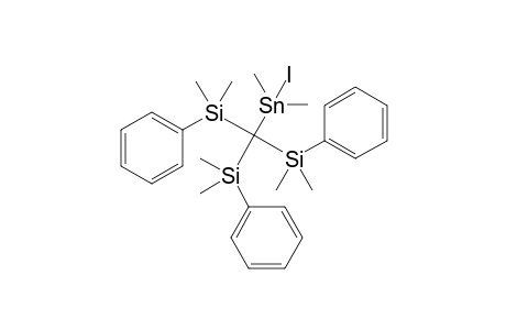 (Iododimethyl)-{tris[dimethyl(phenyl)silyl]methyl}-stannane