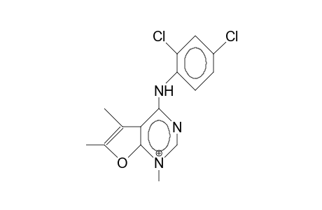 N-(2,4-Dichloro-phenyl)-1,5,6-trimethyl-furo(2,3-D)pyrimidin-4-amine cation