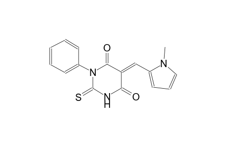 4,6(1H,5H)-pyrimidinedione, dihydro-5-[(1-methyl-1H-pyrrol-2-yl)methylene]-1-phenyl-2-thioxo-, (5E)-