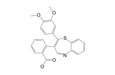 2-[(2E,4E)-2-(3,4-DIMETHOXYPHENYL)-BENZO-[B]-[1,4]-THIAZEPIN-3-YL]-BENZOIC-ACID