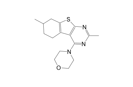 benzo[4,5]thieno[2,3-d]pyrimidine, 5,6,7,8-tetrahydro-2,7-dimethyl-4-(4-morpholinyl)-