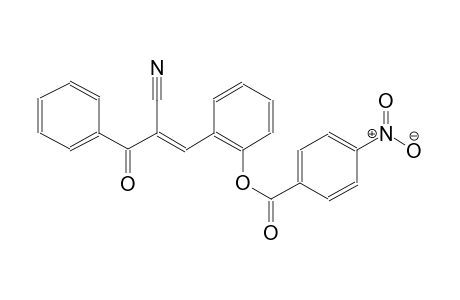2-[(1E)-2-cyano-3-oxo-3-phenyl-1-propenyl]phenyl 4-nitrobenzoate