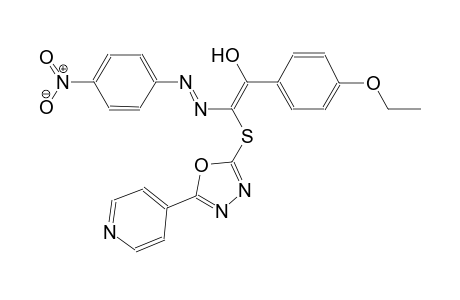 benzenemethanol, 4-ethoxy-alpha-[[(E)-(4-nitrophenyl)azo][[5-(4-pyridinyl)-1,3,4-oxadiazol-2-yl]thio]methylene]-
