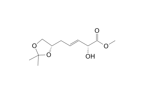 (E,2R)-5-[(4S)-2,2-dimethyl-1,3-dioxolan-4-yl]-2-hydroxy-3-pentenoic acid methyl ester