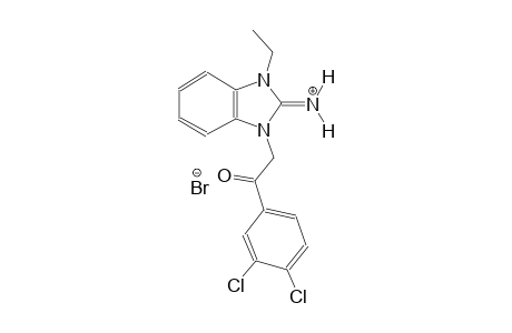 1-[2-(3,4-dichlorophenyl)-2-oxoethyl]-3-ethyl-1,3-dihydro-2H-benzimidazol-2-iminium bromide